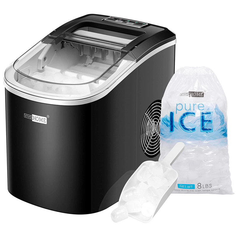 Vivo 2024 Home Portable Countertop Ice Maker- Red